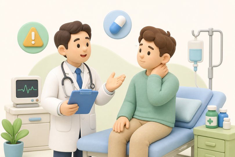 사고 후 보장 및 상담 일러스트